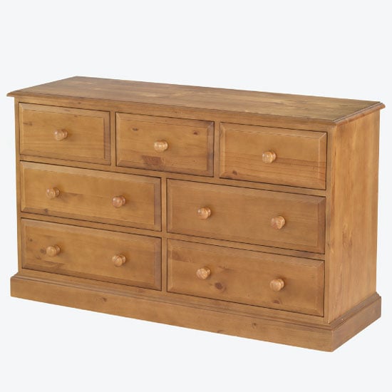 Product photograph of Herndon Wooden Chest Of Drawers In Lacquered With 7 Drawers from Furniture in Fashion