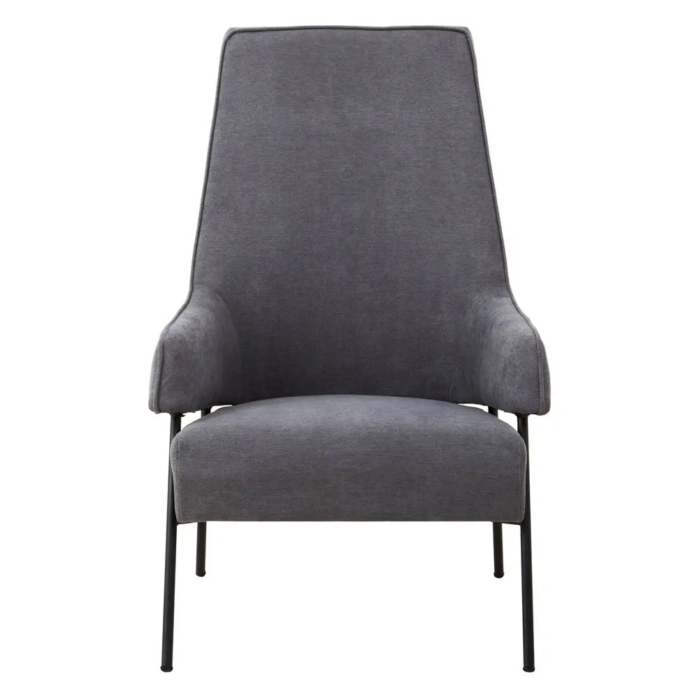 Herriman Velvet Bedroom Chair In Ash