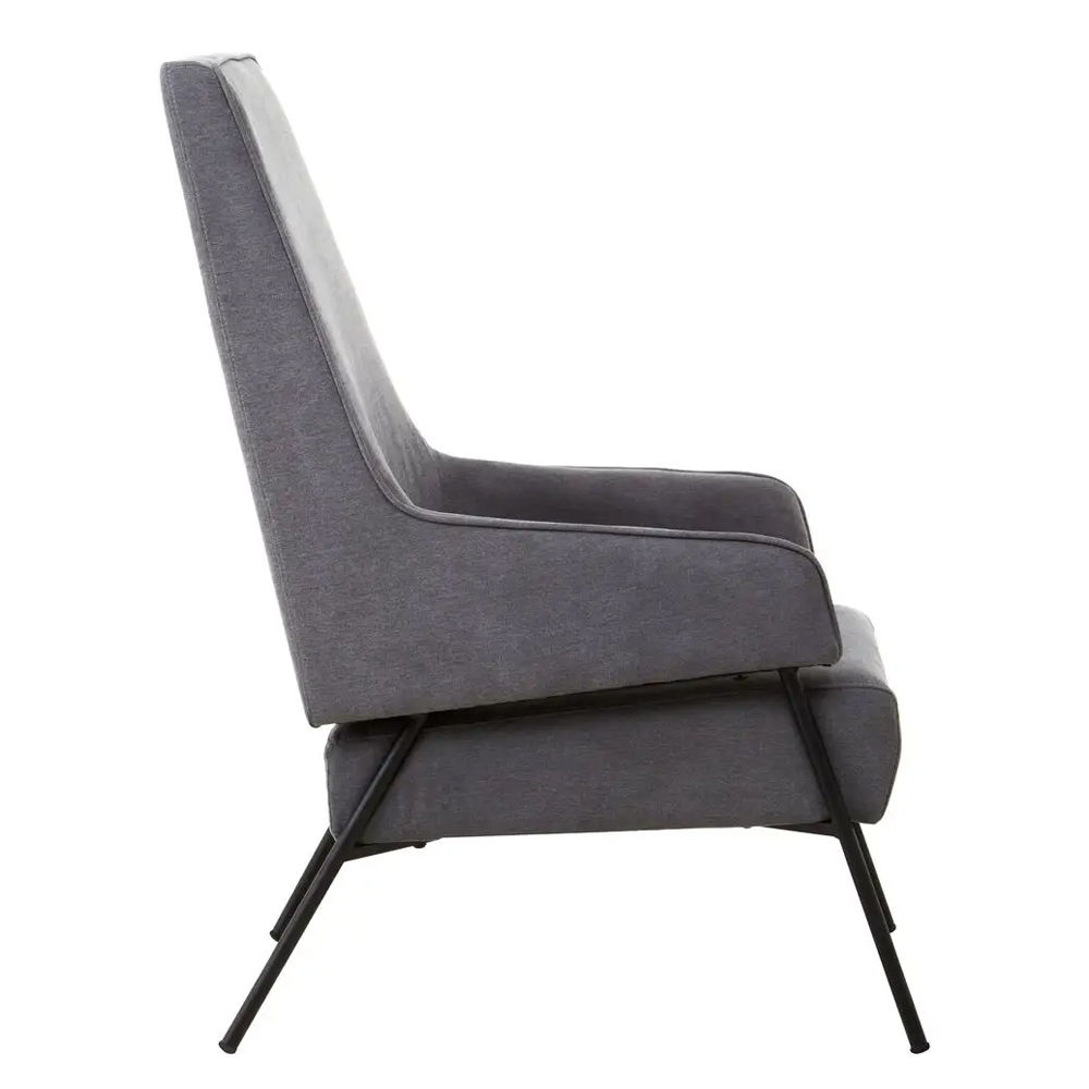 Herriman Velvet Bedroom Chair In Ash