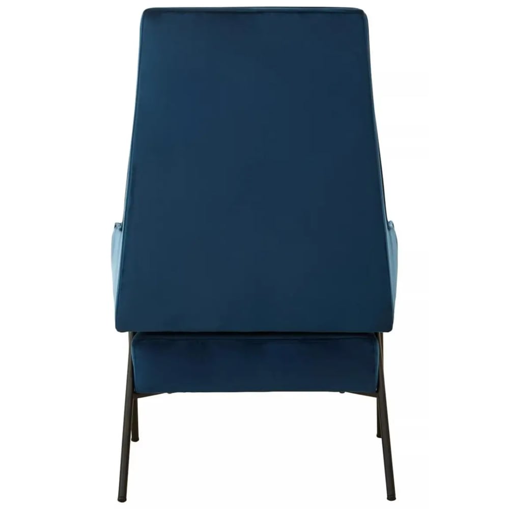 Herriman Velvet Bedroom Chair In Blue
