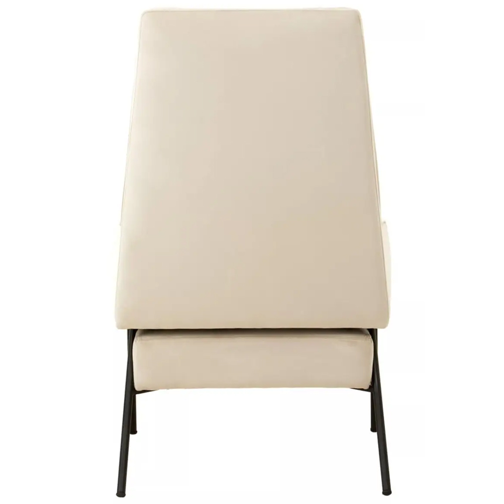 Herriman Velvet Bedroom Chair In Cream
