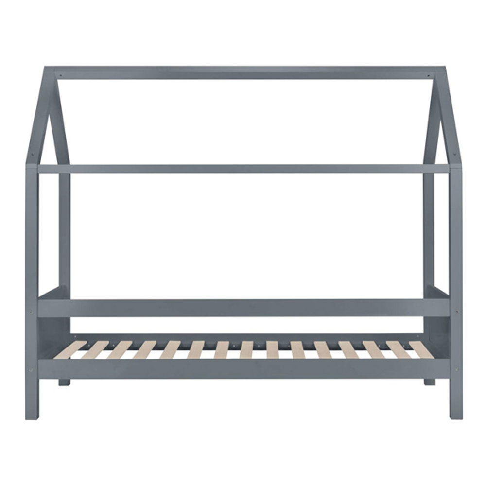 Herrin Wooden Single Bed In Grey