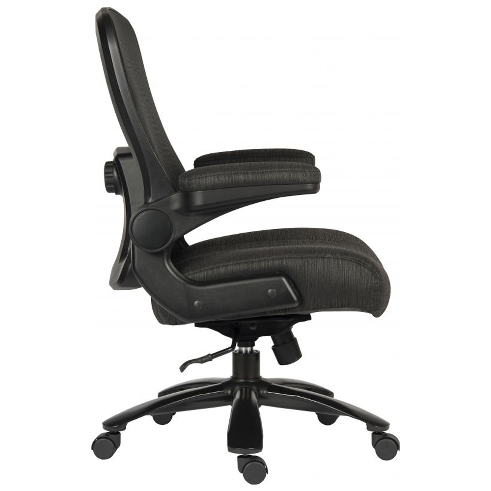 Hershey Fabric Home And Office Chair In Black