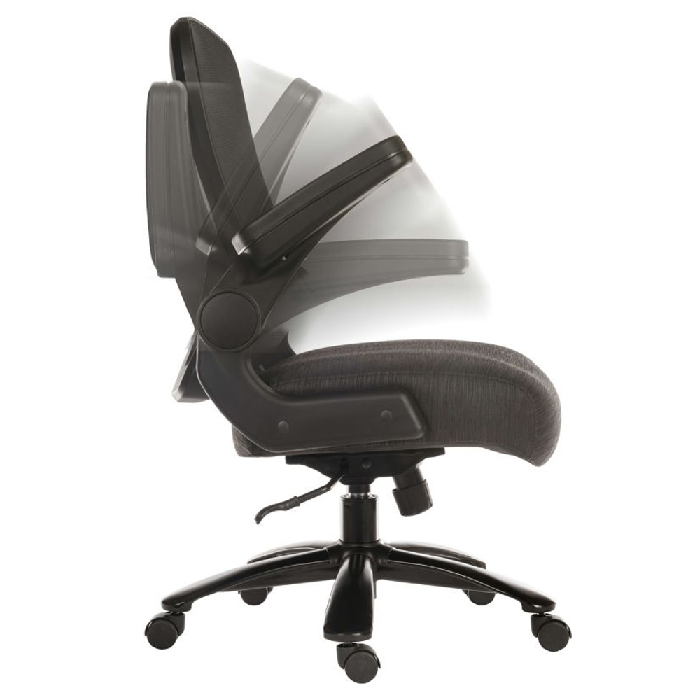 Hershey Fabric Home And Office Chair In Black