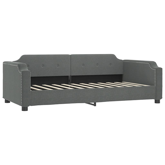 Hervey Fabric Daybed In Dark Grey