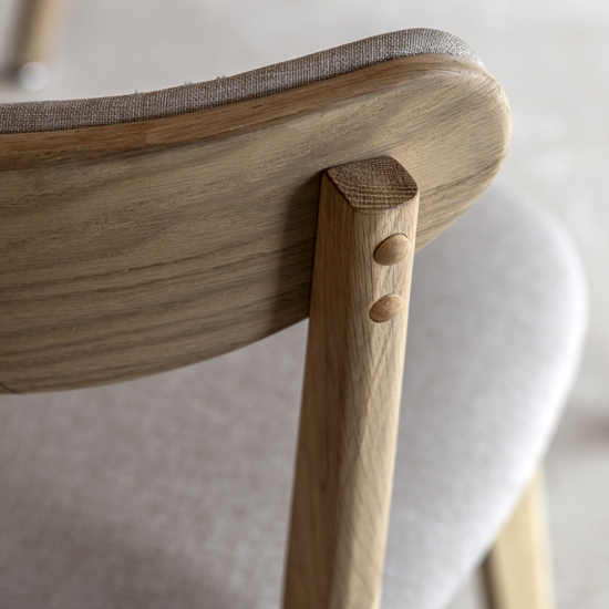 Hervey Natural Wooden Dining Chairs In Pair