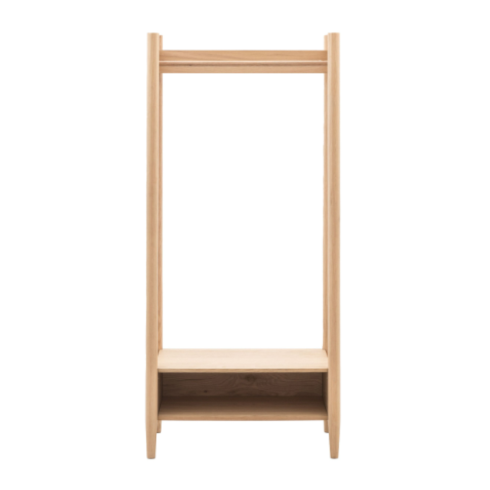 Hervey Wooden Coat Rack With 1 Shelf In Natural