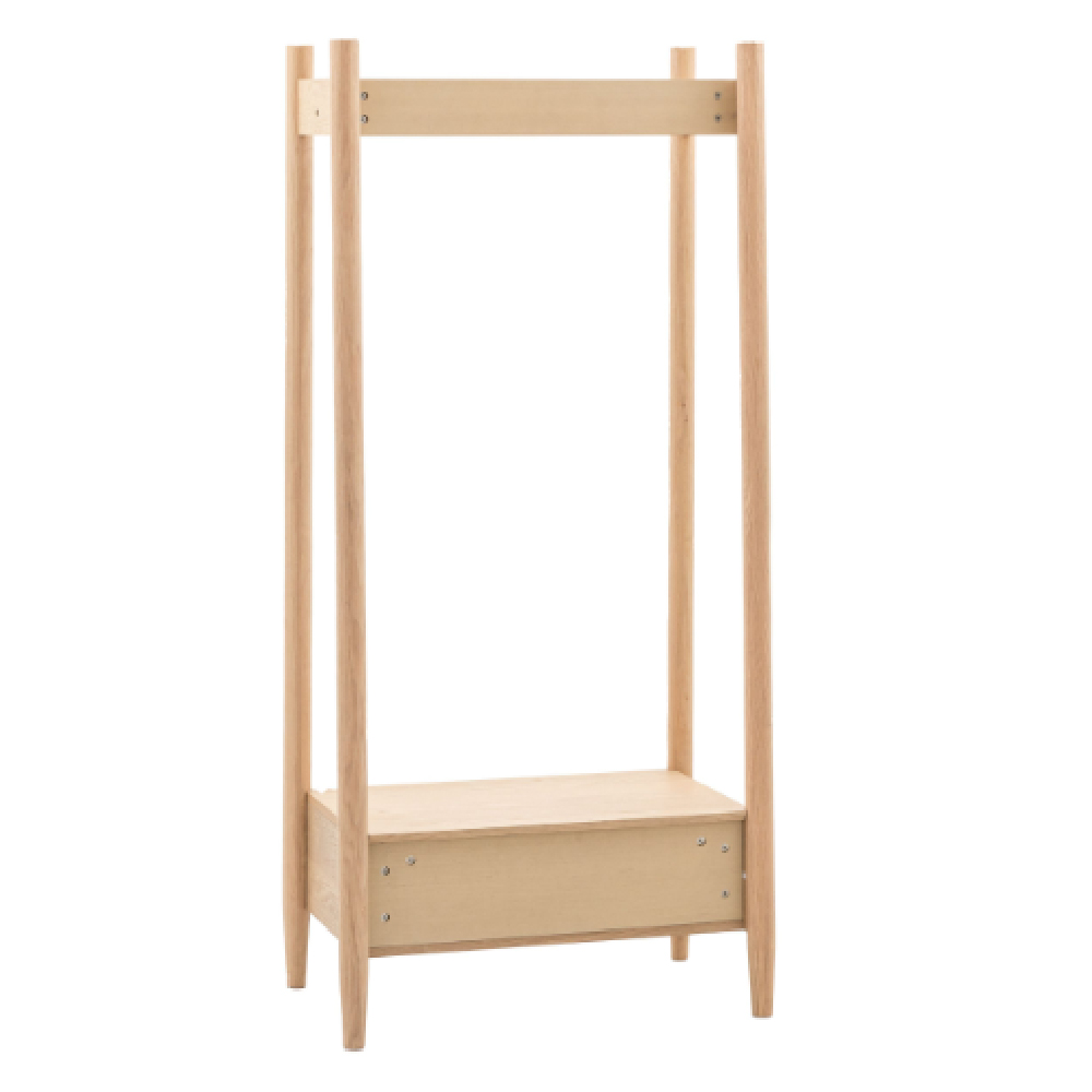 Hervey Wooden Coat Rack With 1 Shelf In Natural