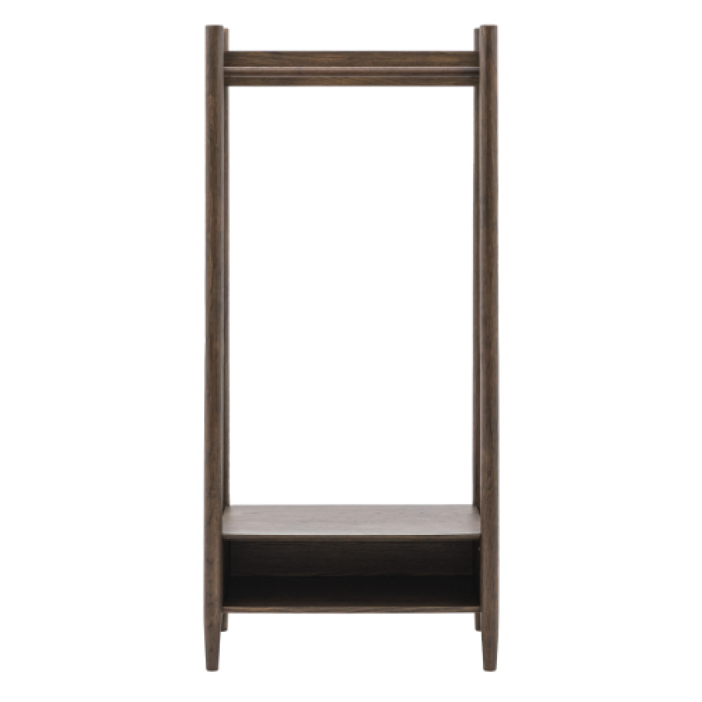 Hervey Wooden Coat Rack With 1 Shelf In Smoked