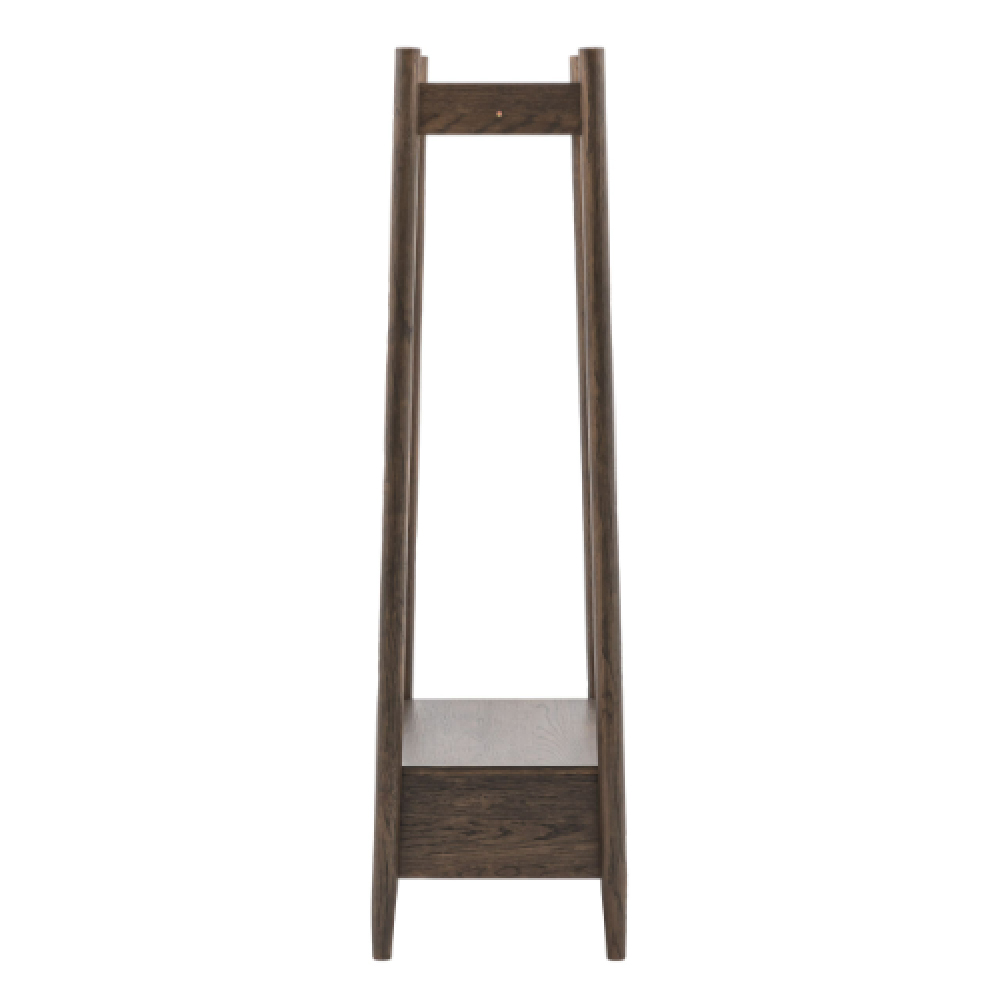 Hervey Wooden Coat Rack With 1 Shelf In Smoked