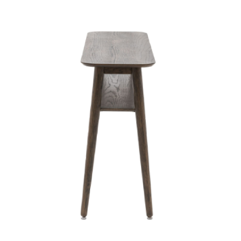 Hervey Wooden Console Table In Smoked