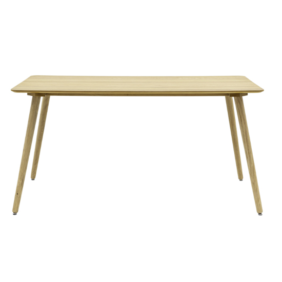 Hervey Wooden Rectangular Dining Table In Natural