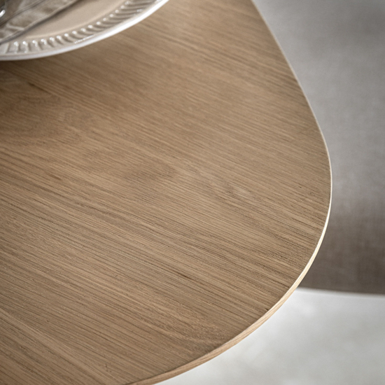 Hervey Wooden Dining Table Small Oval In Natural