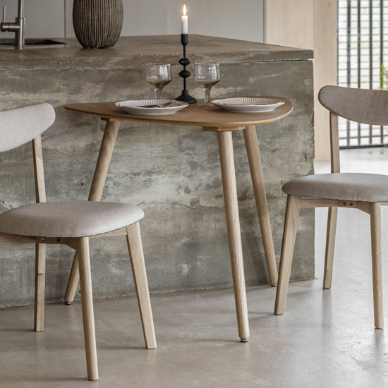 Hervey Wooden Dining Table Small Oval In Natural