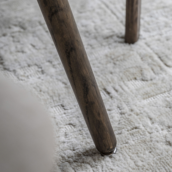 Hervey Wooden Dining Table Square In Smoked Oak