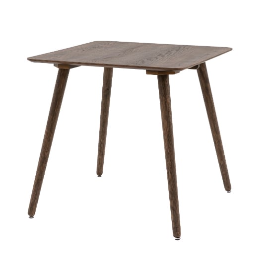 Product photograph of Hervey Wooden Dining Table Square In Smoked Oak from Furniture in Fashion