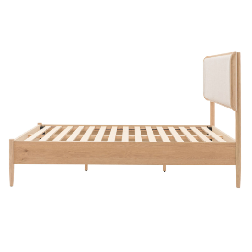 Hervey Wooden Double Bed In Natural