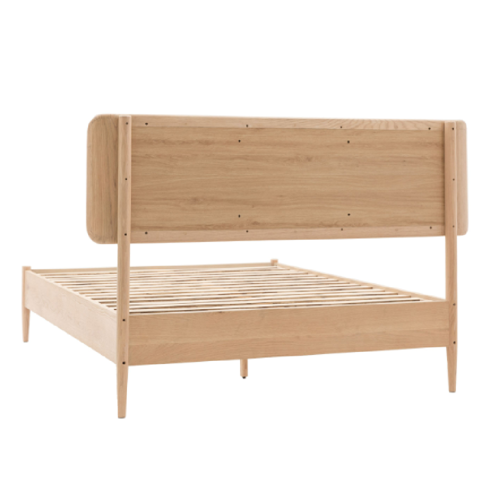 Hervey Wooden Double Bed In Natural