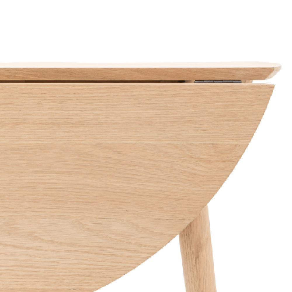 Hervey Wooden Folding Dining Table In Natural