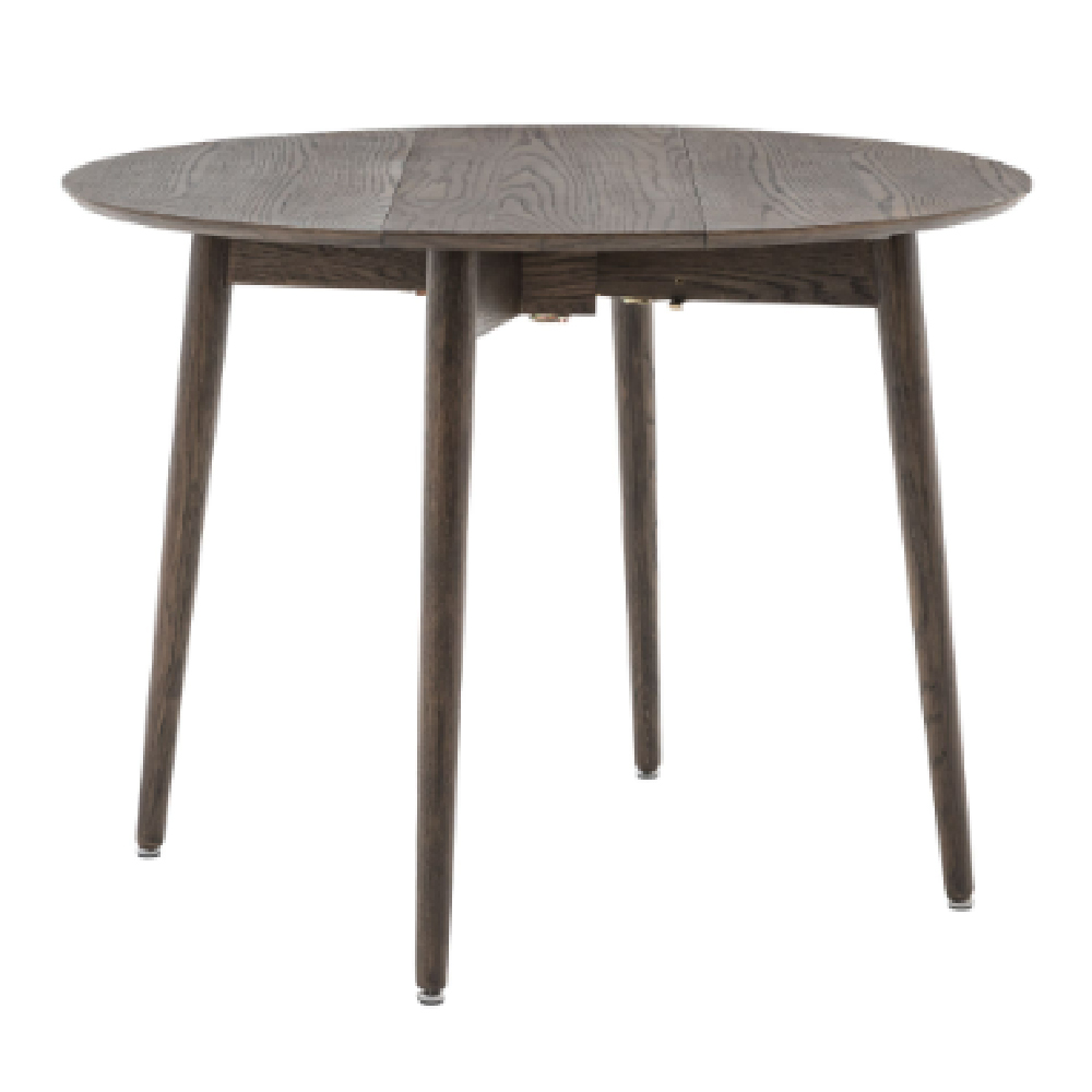 Hervey Wooden Folding Dining Table In Smoked