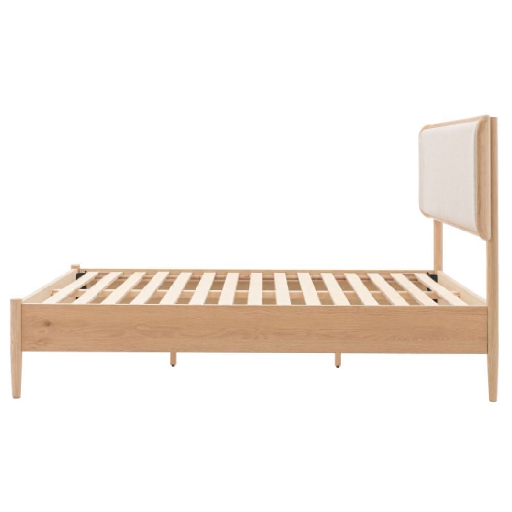 Hervey Wooden King Size Bed In Natural