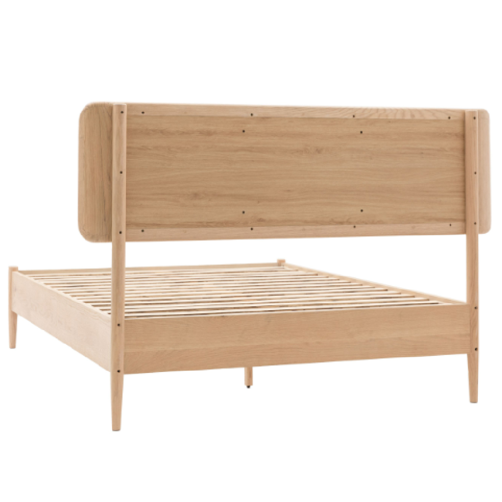 Hervey Wooden King Size Bed In Natural