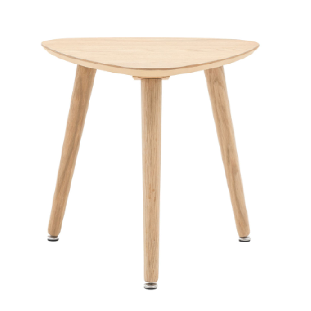 Hervey Wooden Side Table In Natural
