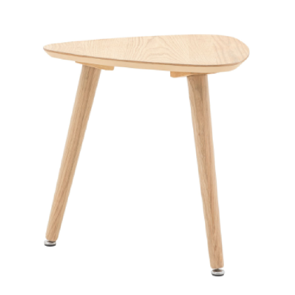 Hervey Wooden Side Table In Natural