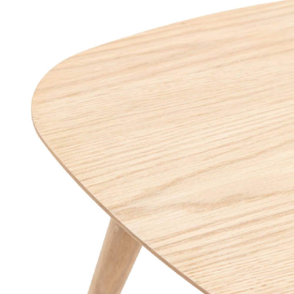 Hervey Wooden Side Table In Natural