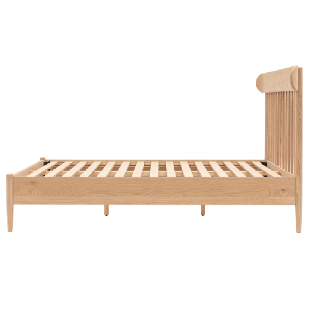Hervey Wooden Spindle King Size Bed In Natural