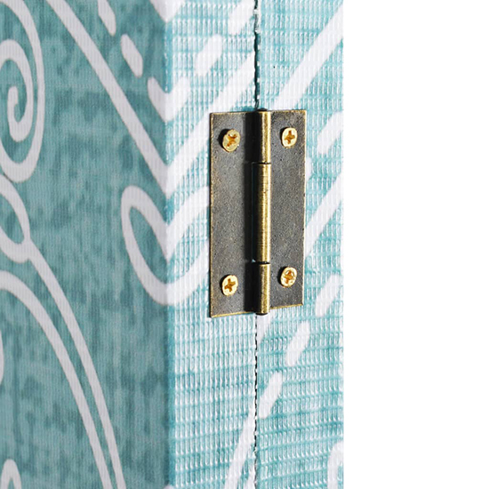 Hessa Folding 120cm x 170cm Room Divider In Butterfly Blue