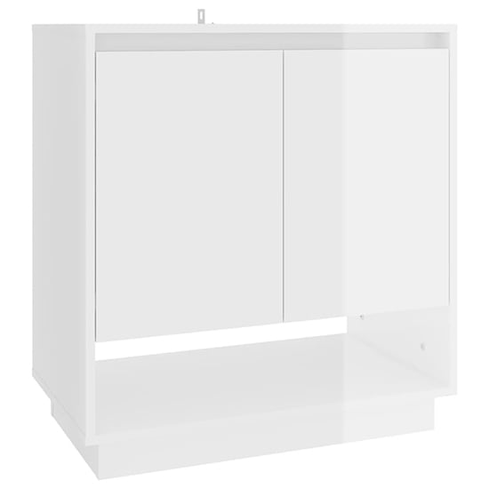 Hestia High Gloss Sideboard With 2 Doors In White_3