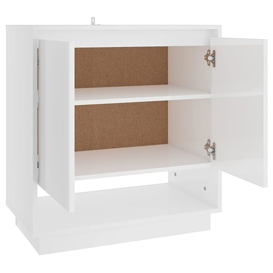 Hestia High Gloss Sideboard With 2 Doors In White_4