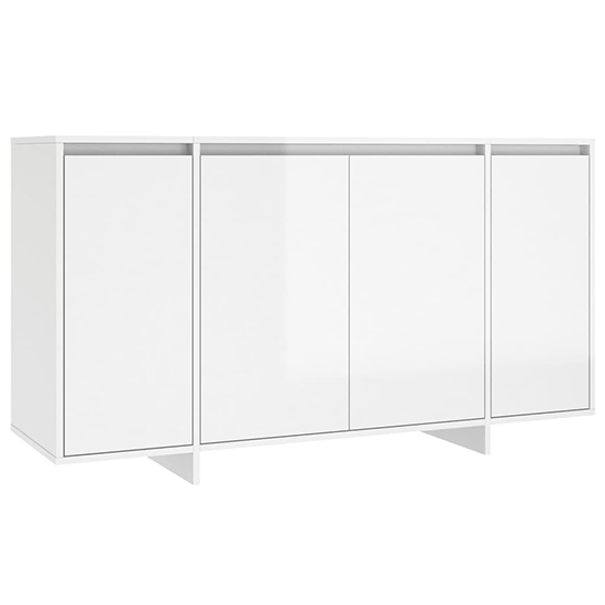 Hestia High Gloss Sideboard With 4 Doors In White_3