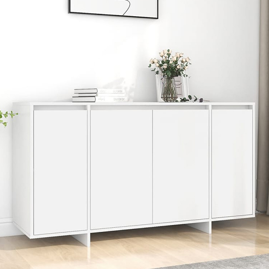 Read more about Hestia wooden sideboard with 4 doors in white