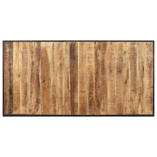 Hewez Medium Rough Mango Wood Dining Table In Natural