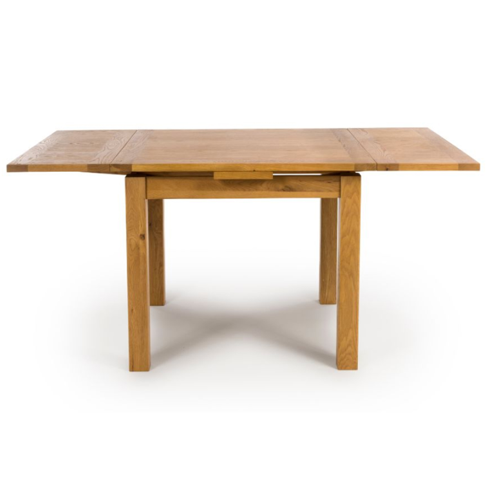 Hewitt Wooden Drop Lift Extending Dining Table In Rustic Oak