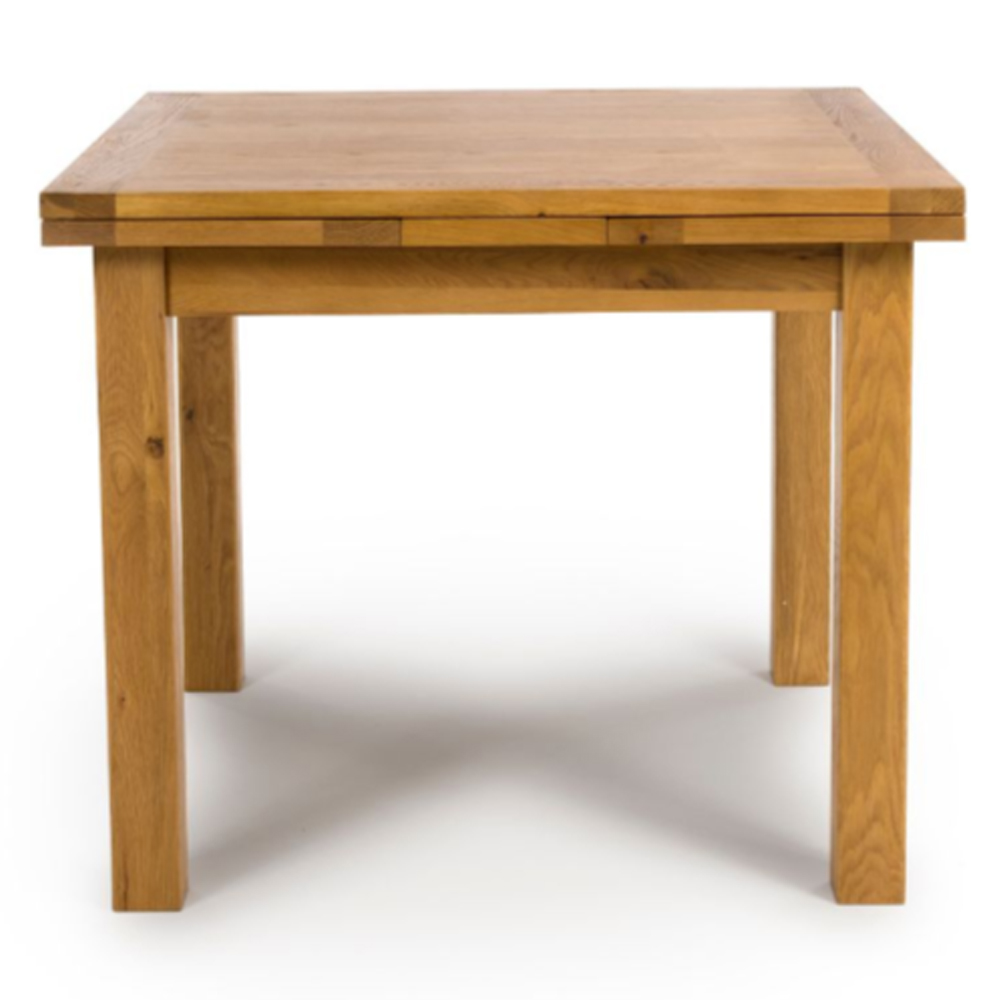 Hewitt Wooden Drop Lift Extending Dining Table In Rustic Oak