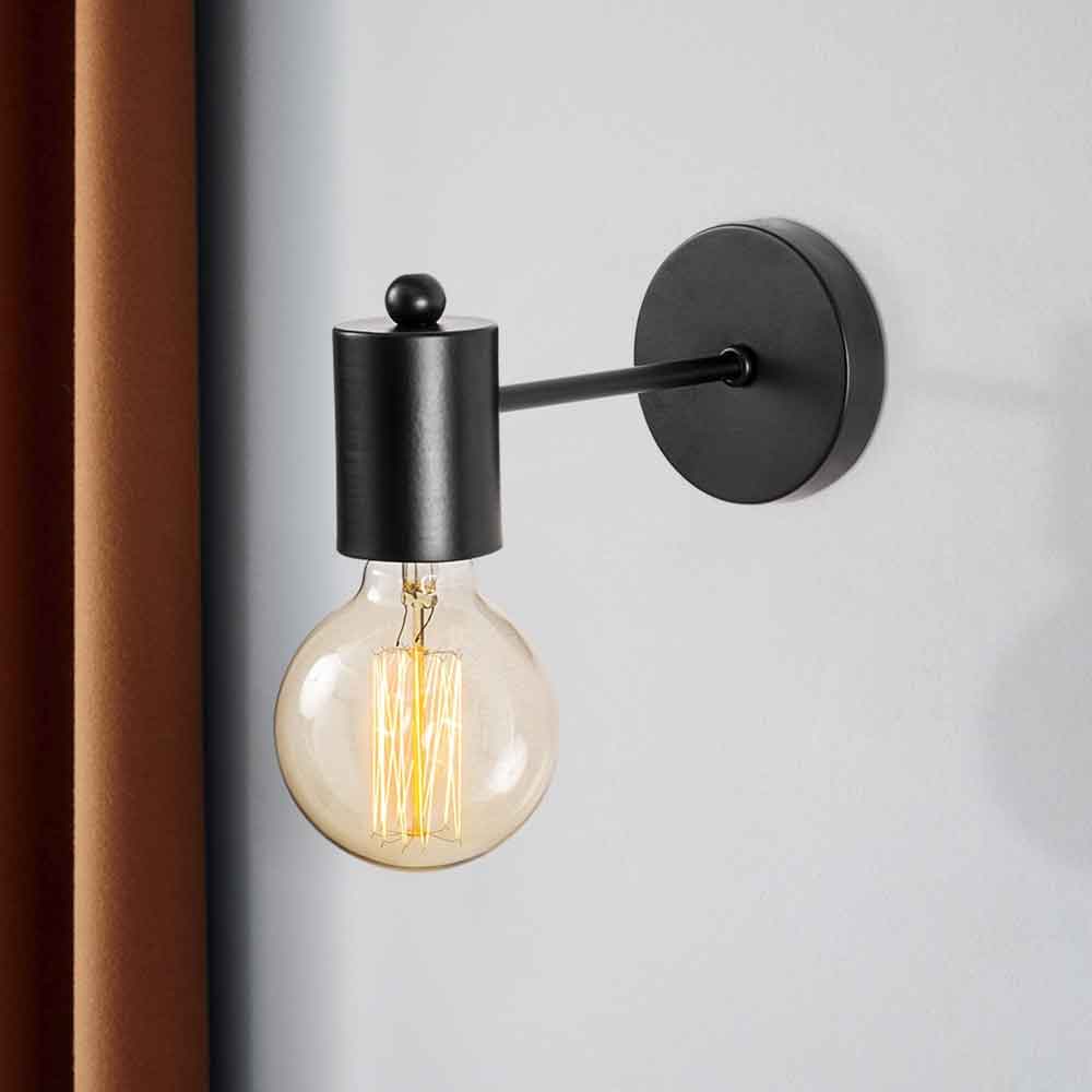 Hexa Metal Wall Lamp in Black