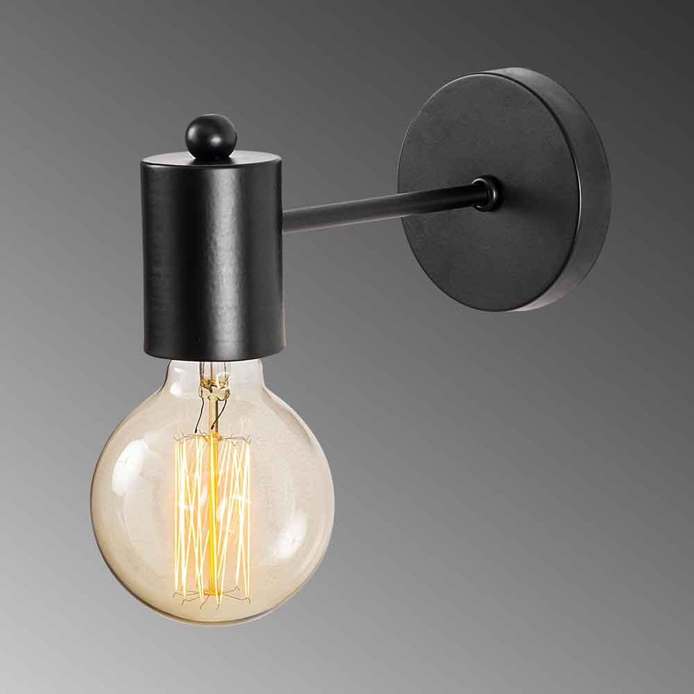 Hexa Metal Wall Lamp in Black