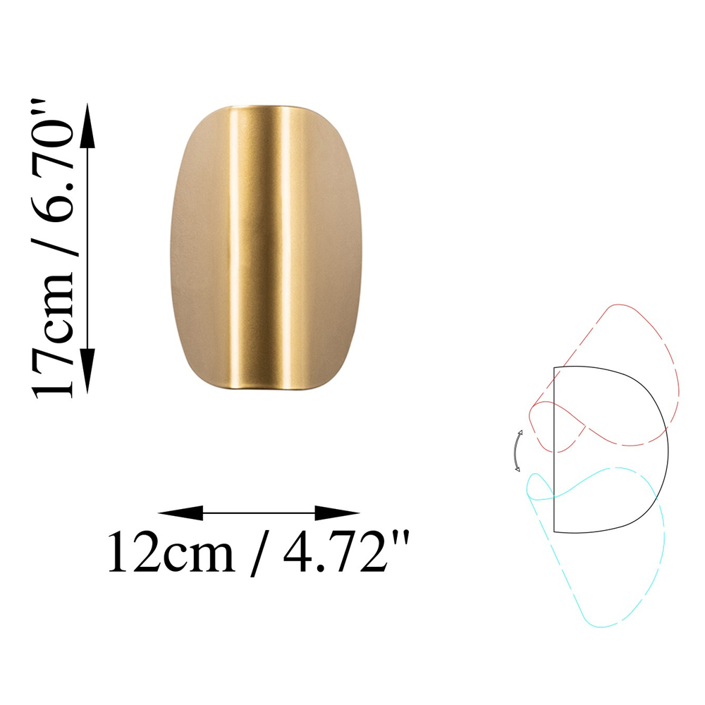 Heybe Metal Wall Light in Gold