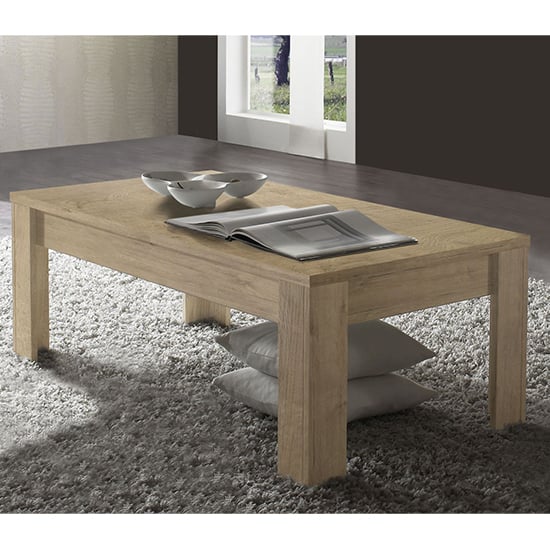 Product photograph of Heyford Wooden Coffee Table In Sherwood Oak from Furniture in Fashion