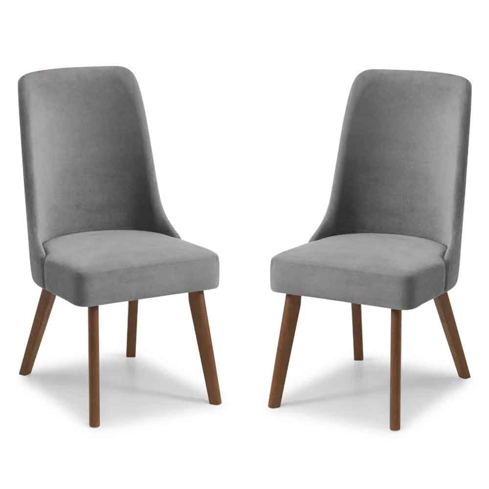 hidalgo dusk grey fabric dining chairs in pair-image-132431