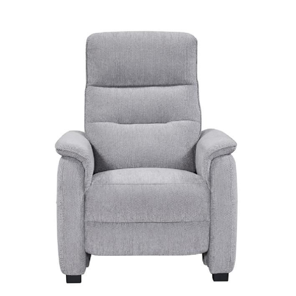 Hidalgo Fabric Recliner 1 Seater Sofa In Pewter
