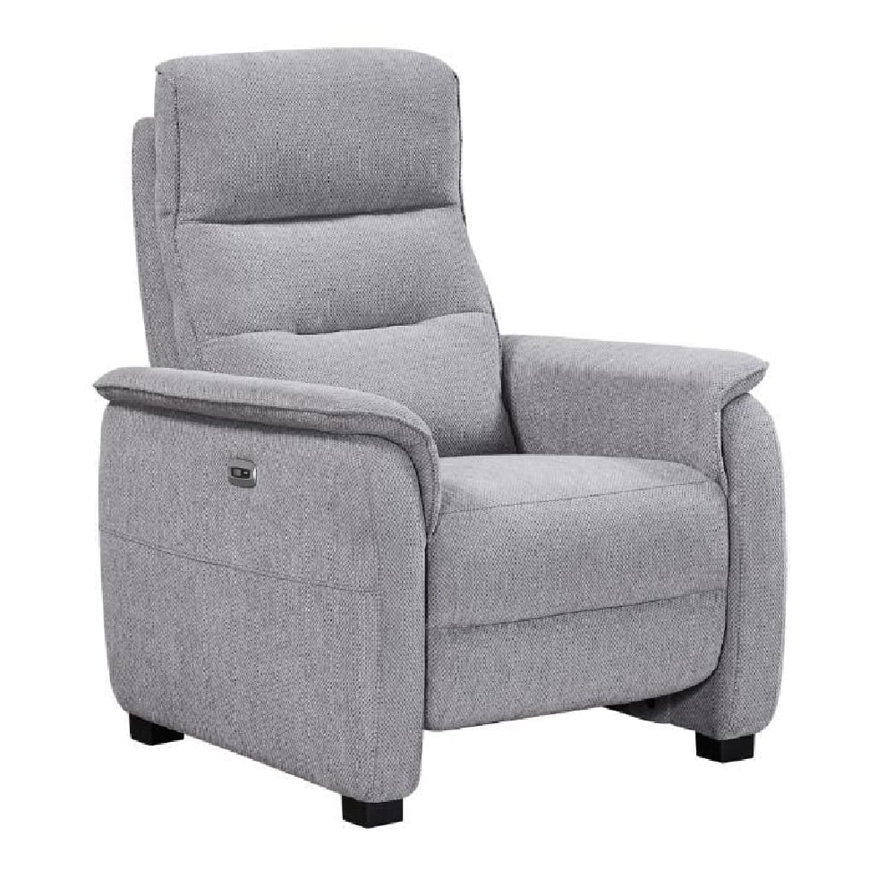 Read more about Hidalgo fabric recliner 1 seater sofa in pewter