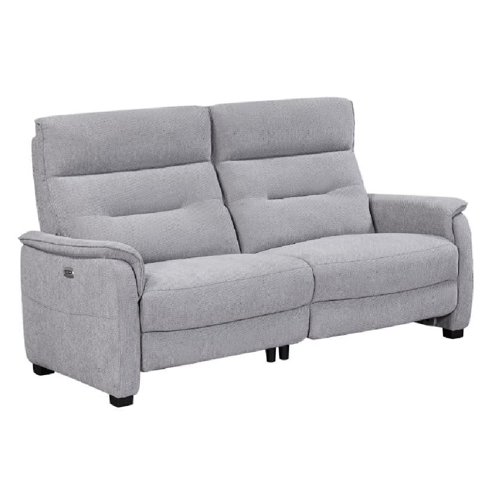 Read more about Hidalgo fabric recliner 3 seater sofa in pewter