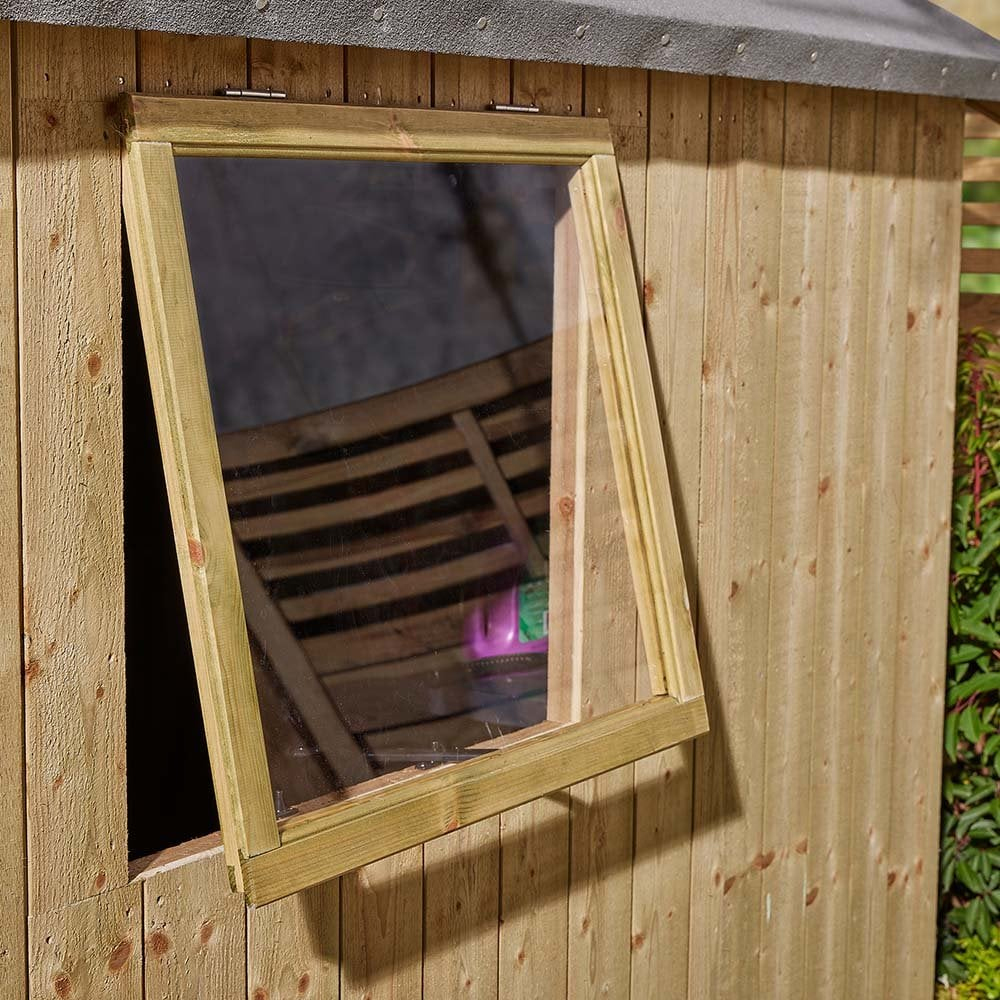 Hidalgo Large Wooden Garden Heritage Shed With 1 Door In Natural