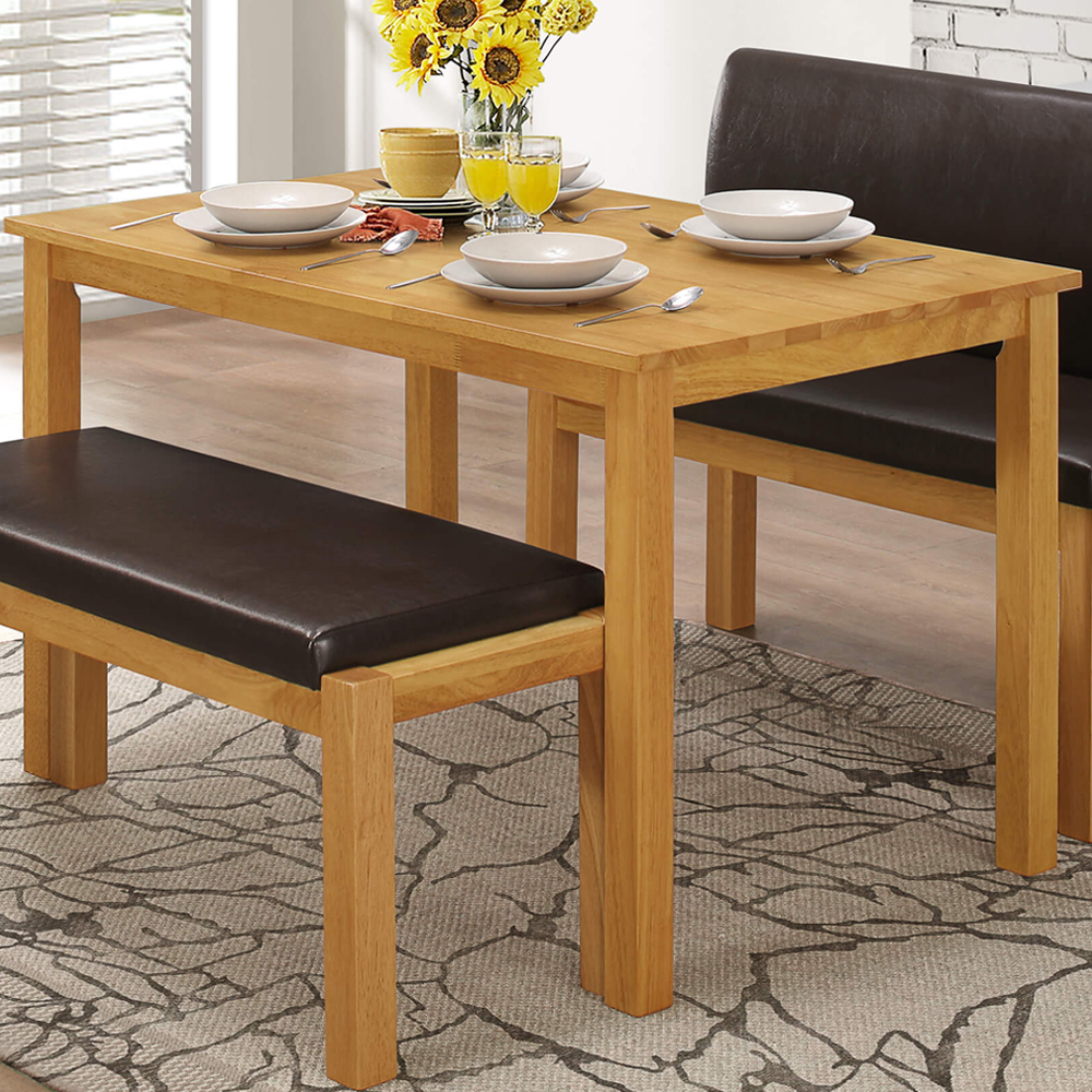 Hidalgo Wooden Dining Table In Natural Oak