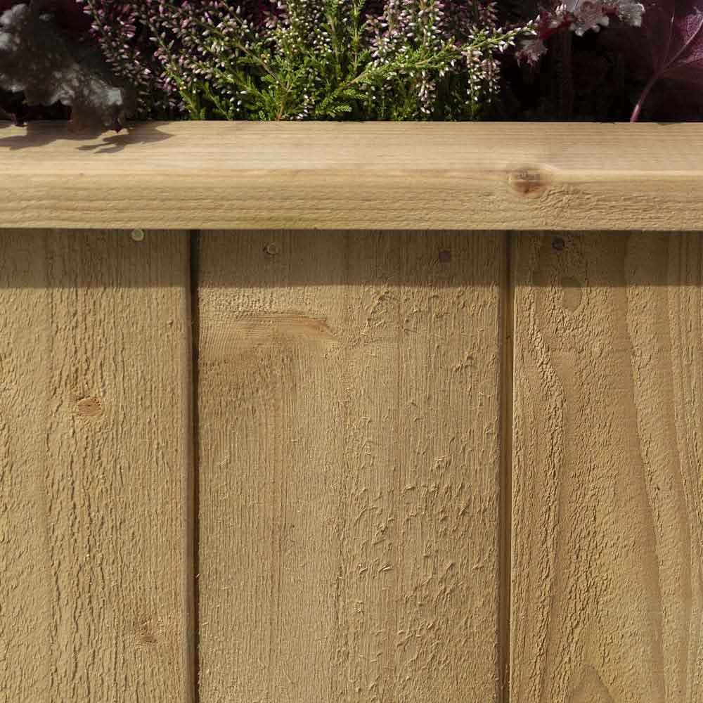 Hidalgo Wooden Rectangular Planter 1.5m in Natural