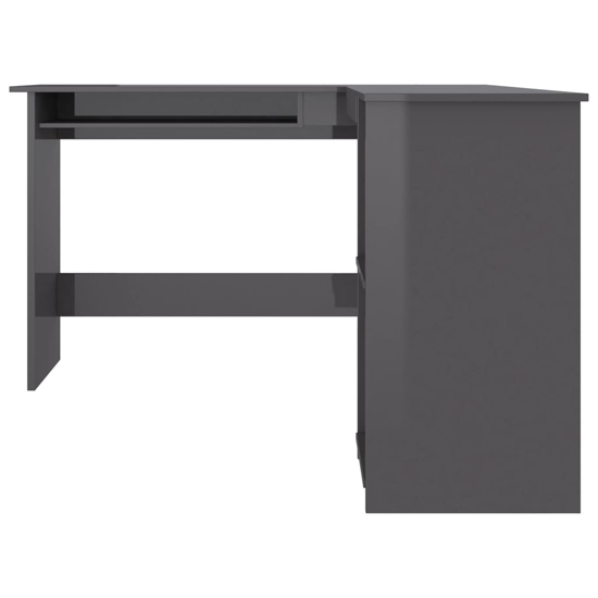 Hieu Corner L-Shaped High Gloss Computer Desk In Grey_3